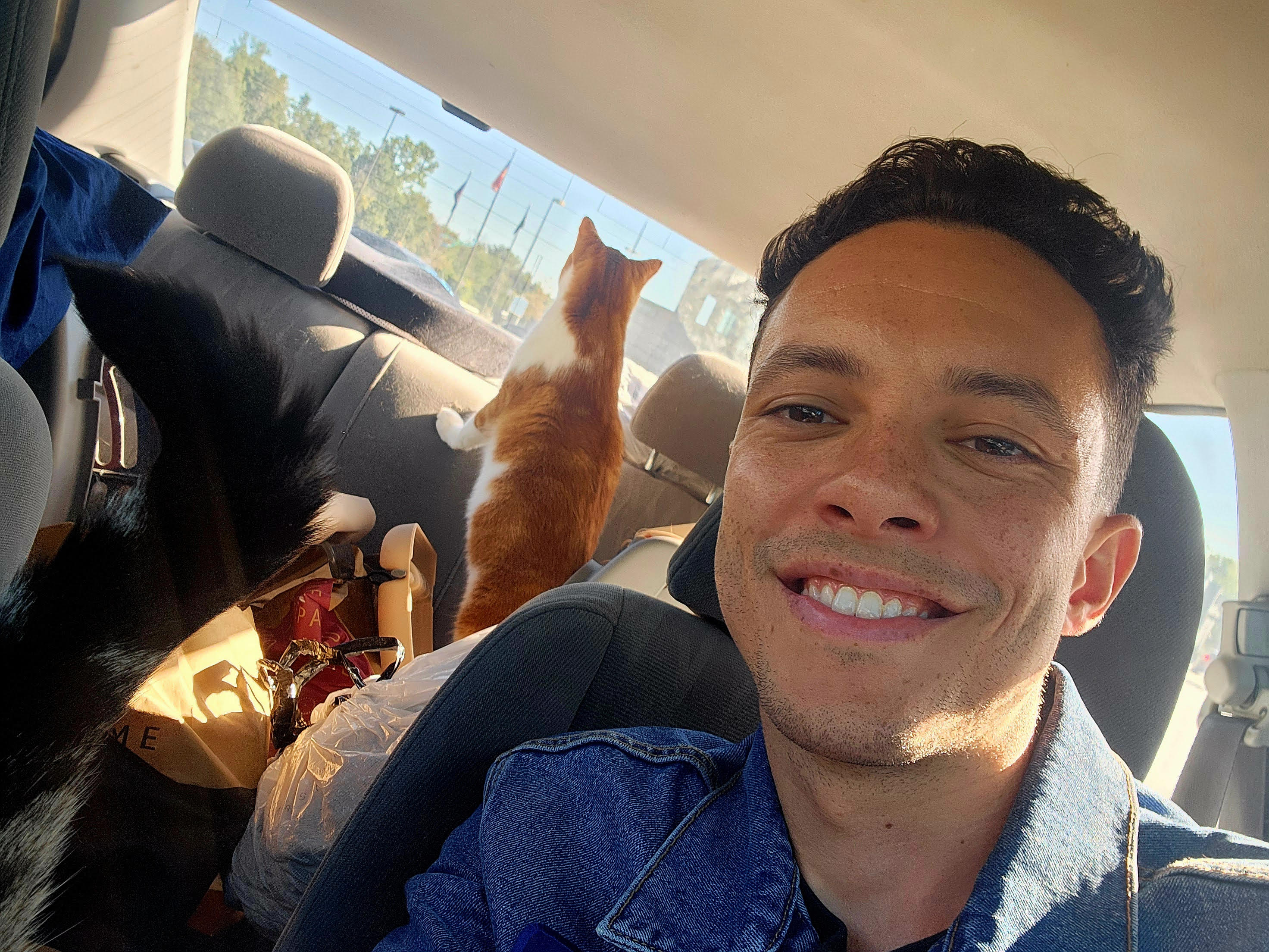 Perry, the developer of Rhystic (guest starring his cat, Felix)